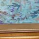 Huile sur toile par maurice masselin bouquet de fleurs d'hortensias 1989