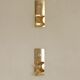 Pair of swedish brass sconces by gusum 1991