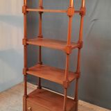 Natural wooden foot shelves