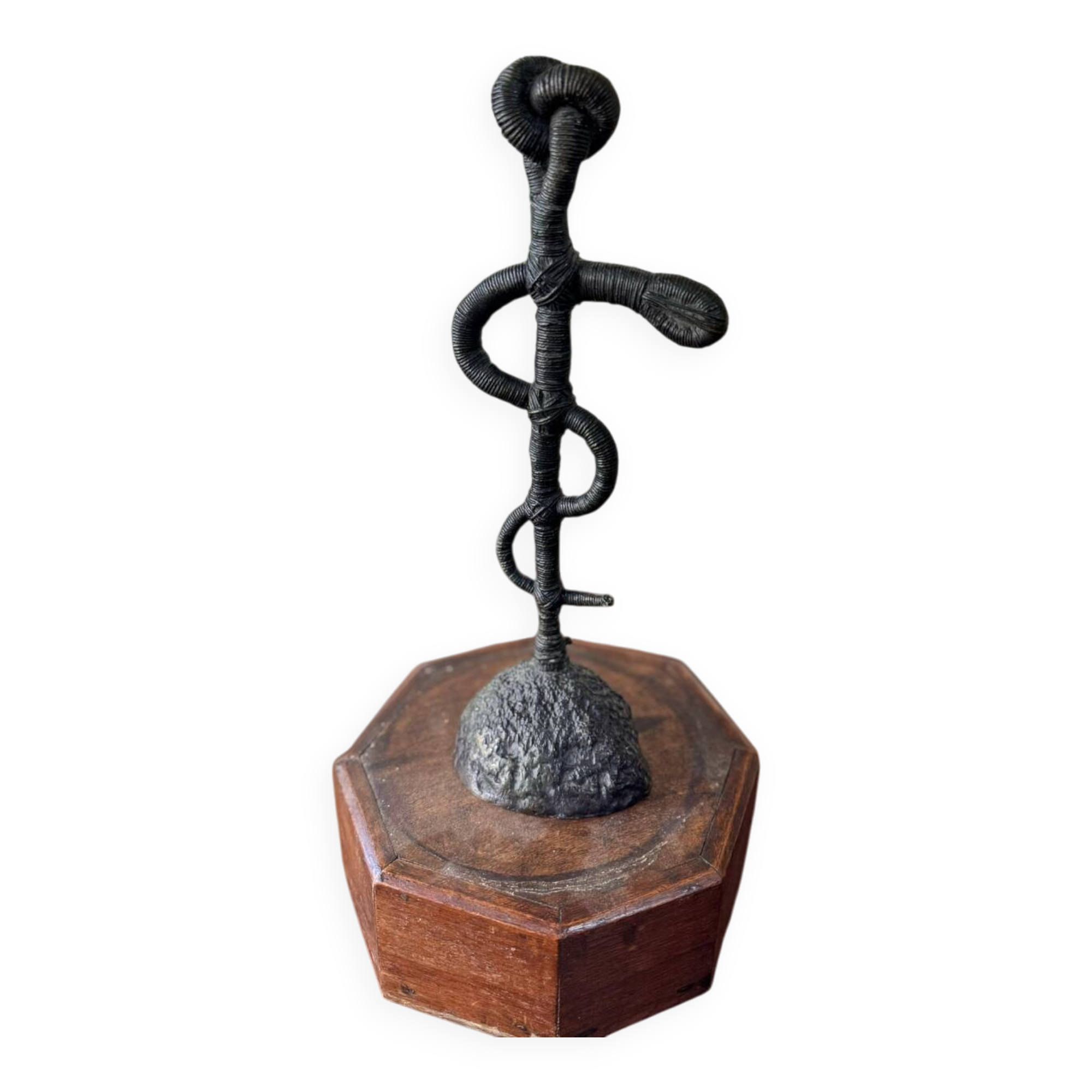 Bronze sculpture by Christian Jaccard: "Caduceus" – limited edition