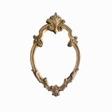 Vintage wall mirror in gold resin