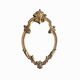 Vintage wall mirror in gold resin