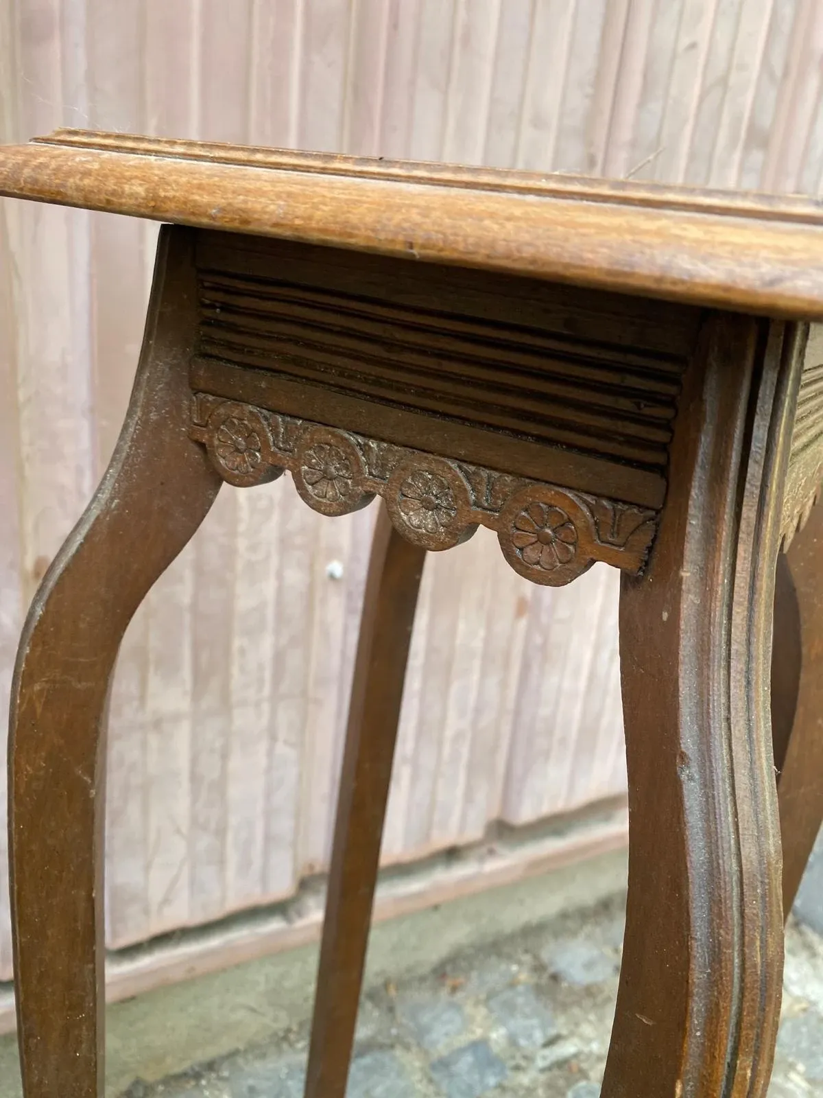 High Art Nouveau stand in wood & marquetry – Plant holder 1920