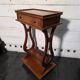 Lyre bedside table in solid cherry wood