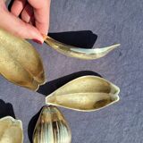Set of 6 brass cups