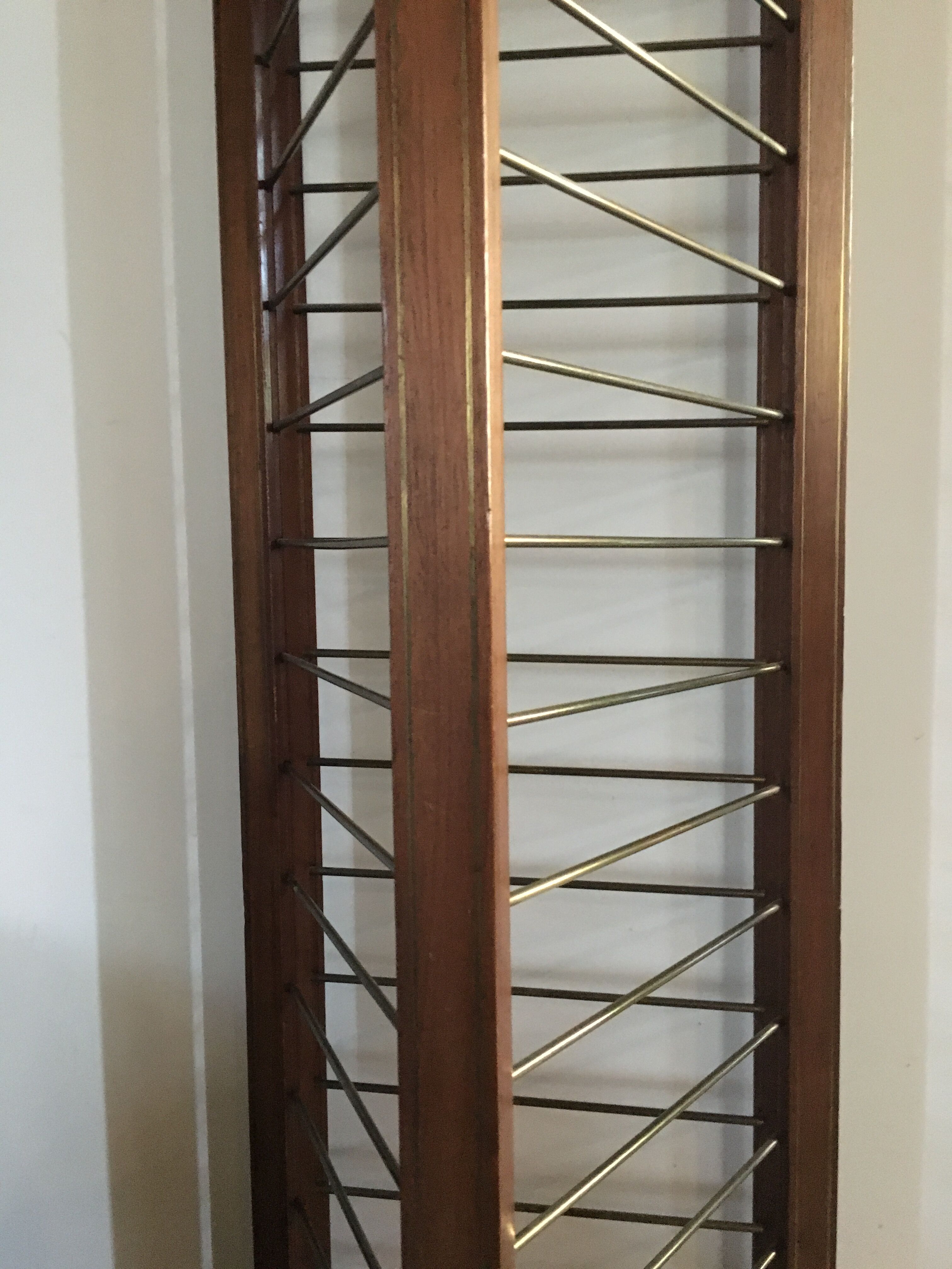 Plate holder 1900 mahogany brass