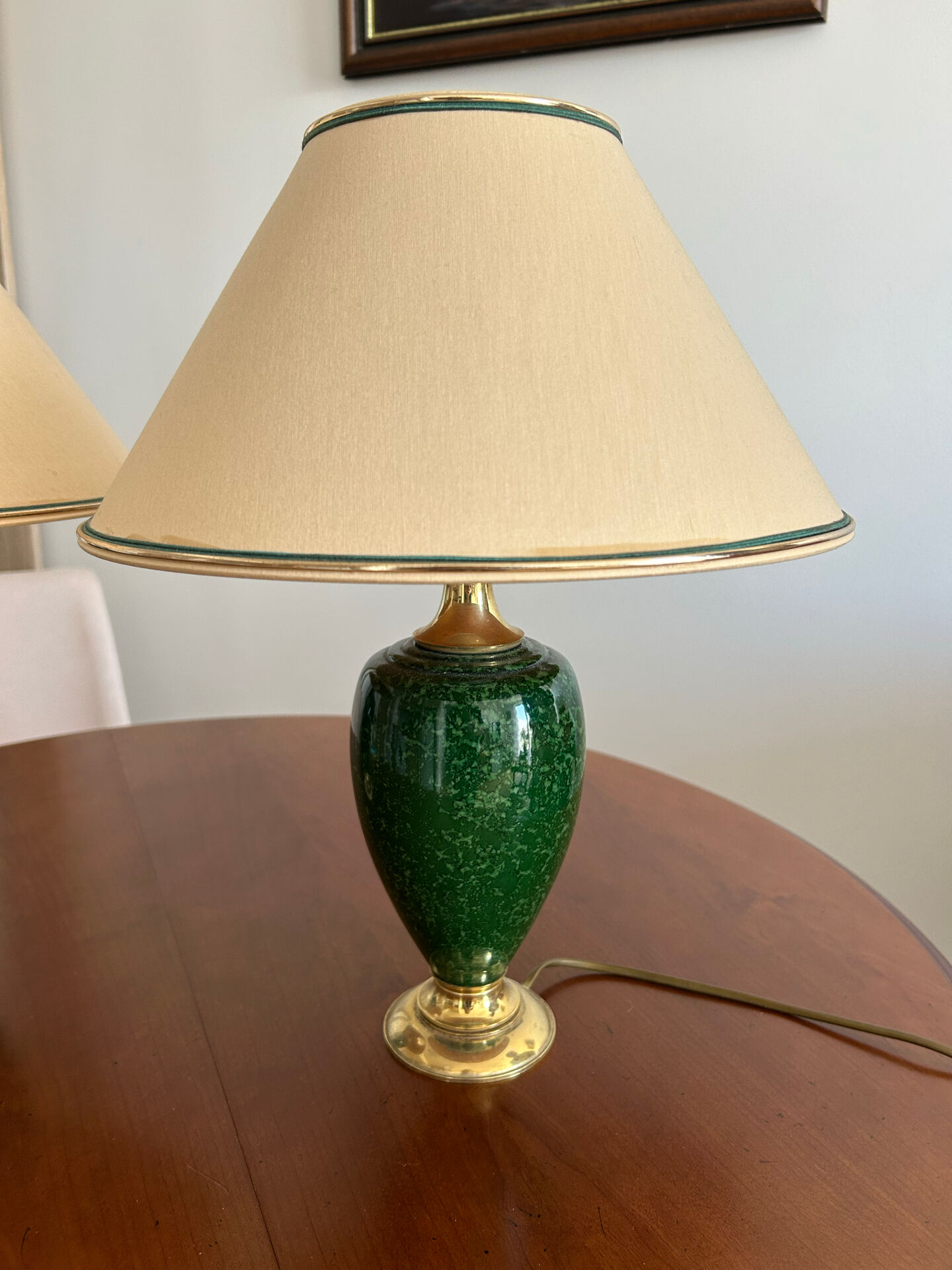 Paire de lampes de table vintage