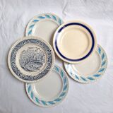 Blue vintage dinner plates