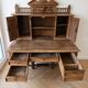 Antique tiered desk in solid oak