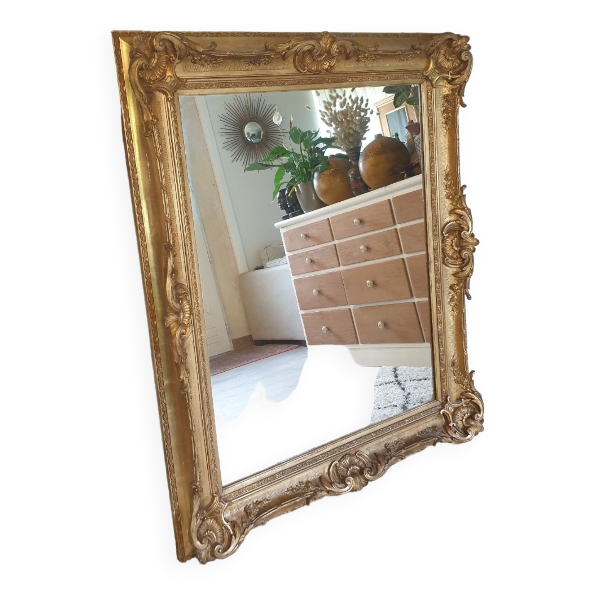 Golden mirror 116 x 97