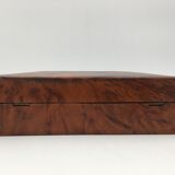 Ancient box, walnut magnifying glass box, early 20th century