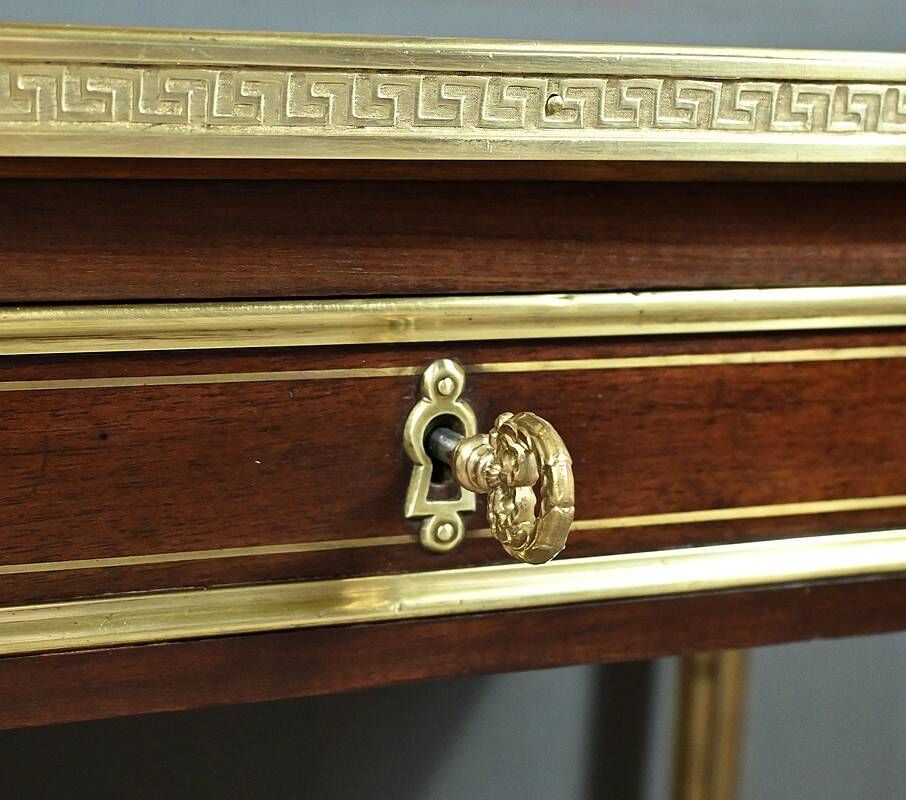 Small Louis XVI style mahogany desk, Napoleon III period – Mid-19th century