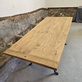 Table en fer forgé et bois massif