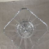 Chiseled bohemian crystal vase