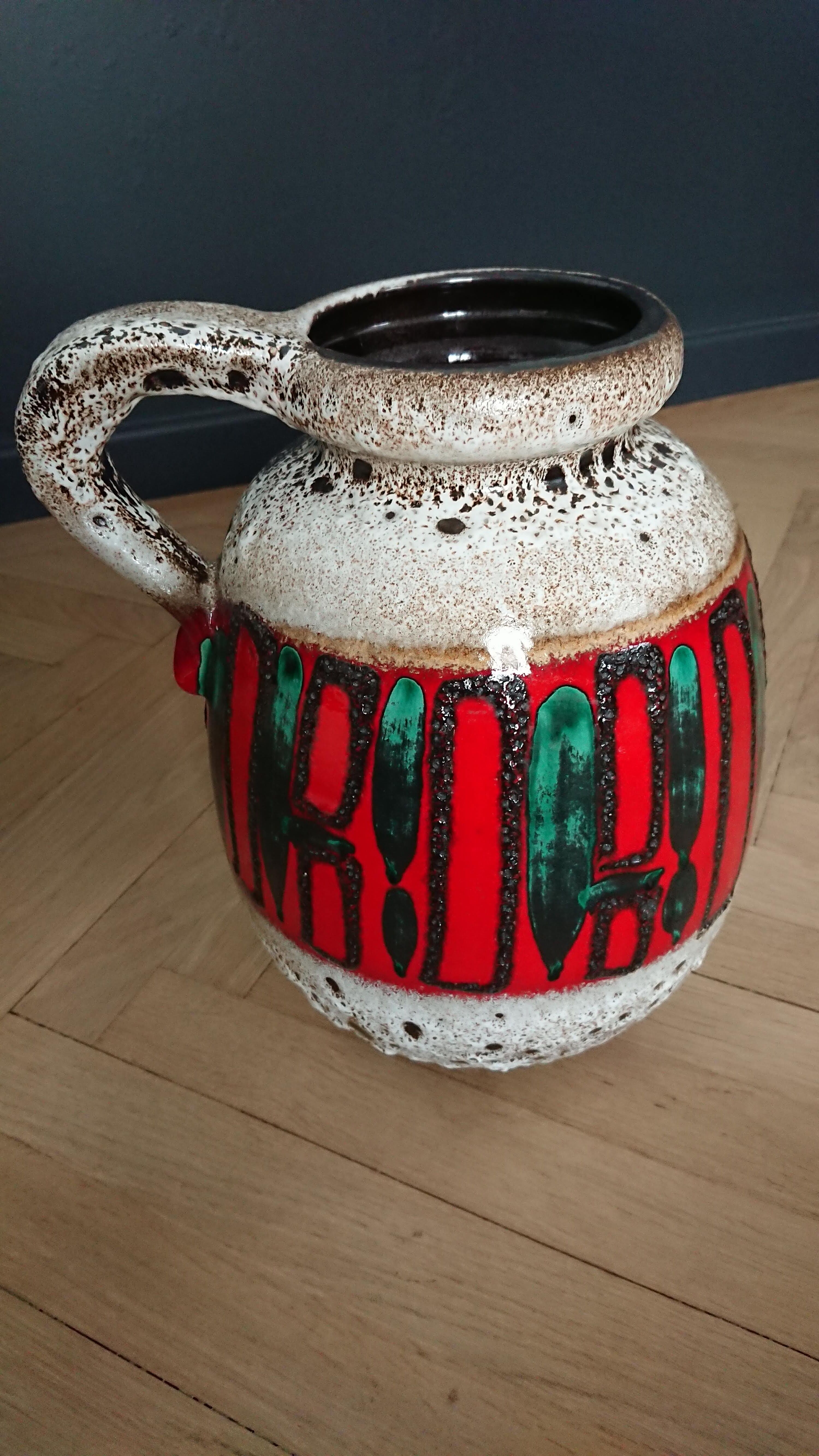 Vase West Germany fat lava 70