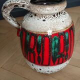 Vase West Germany fat lava 70