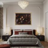 Great 17th century Italian painting, Christ among the Doctors in the Temple