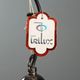 Vintage Murano glass and metal pendant, Italy, 1970s-1980s.