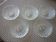 Lot de 5 coupelles en verre moulé