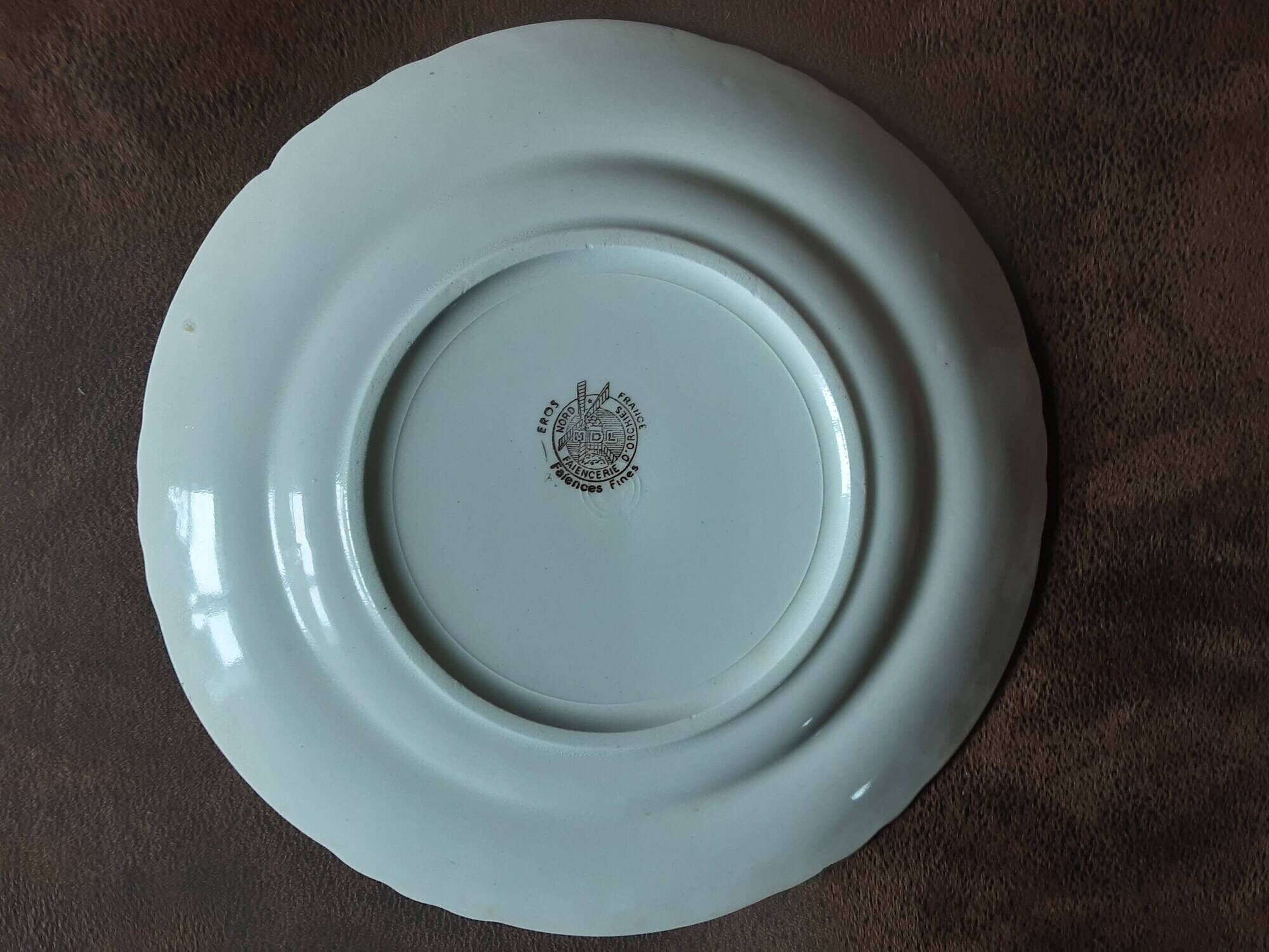 Set of 12 dessert plates from Faïencerie d Orchies