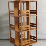 Vintage Scandinavian rotating bookcase