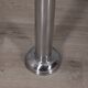Vintage 1970s Italian-design chrome-plated metal floor ashtray