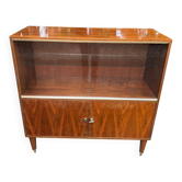 Scandinavian high buffet display cabinet in rosewood from the 1950s.