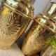 Duo de vases en laiton