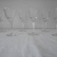 Lot A 6 glasses of chiseled crystal wine Height 15.5 cm Diameter edge sup. 8 cm