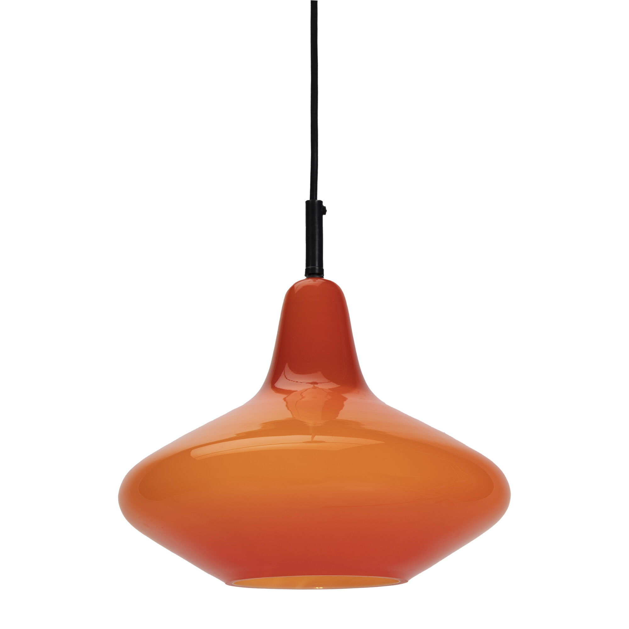 Red Peil and Putzler Space Age Pendant Lamp