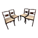 4 English style mahogany dining chairs