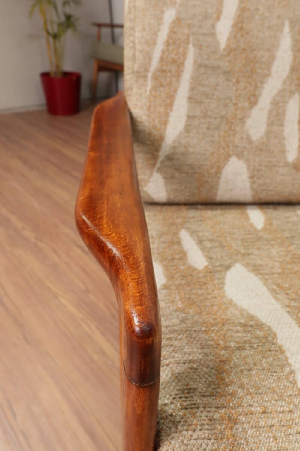 Vintage armchair with cushions designed by Zenon Bączyk, Poland 1960s