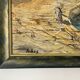 Painting signed Filhos oil on panel 1950 "Port de Martigues".