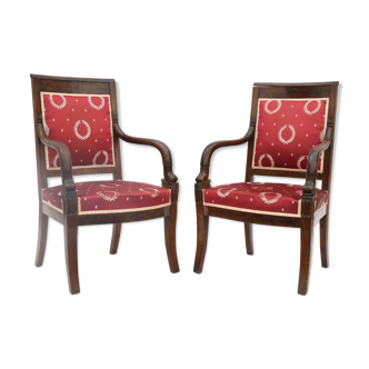 Pair of Empire-style armchairs