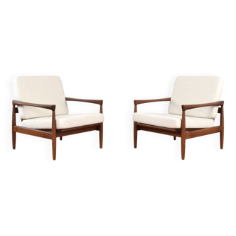 Mid-Century Oak Kolding Armchairs by Erik Wørts for IKEA, 1960s, Set of 2