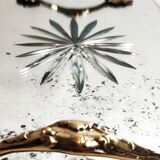 Bandeja de cristal. España, 1940s.