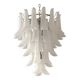 Frosted “selle” murano glass cascade chandelier