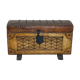Spanish style leather and wood chest