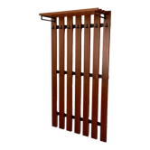 Wooden wall coat rack