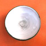 1960s Vallauris glazed ceramic striped bowl