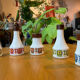 Set of 70s "mobil" pots