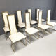 Vintage brass dining chairs by Belgo Chrom, 1970s - set of 8