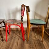 Set of 4 mismatched chairs