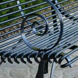 Arras 4-seater bench - Black
