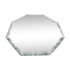 Miroir octogonal biseauté Saint Gobain années 40 50 21 cm X 21 cm