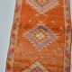 Unique Motif Vintage Wool Runner Rug sku 2120