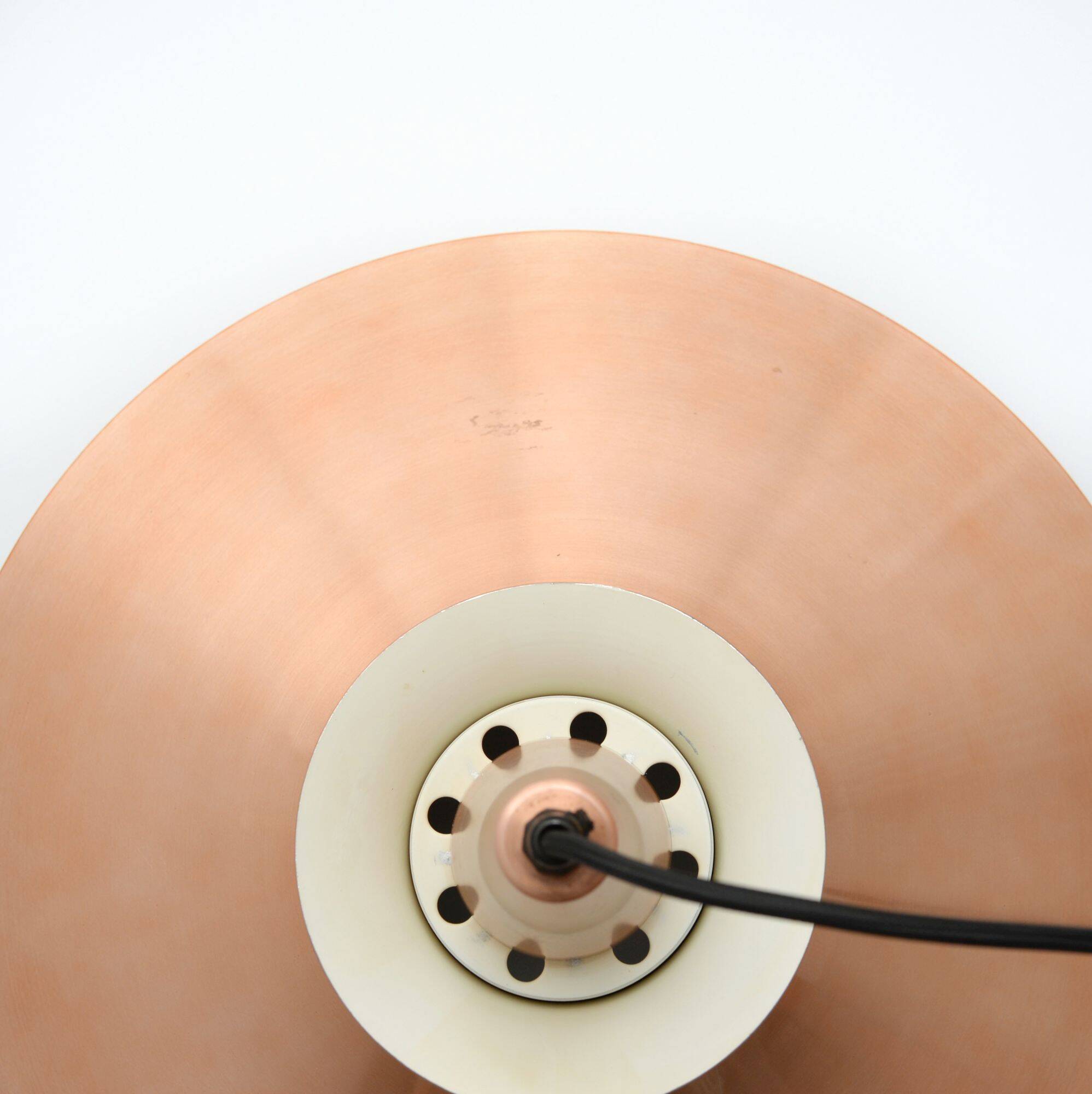 Copper hanging lamp, Denmark 60's