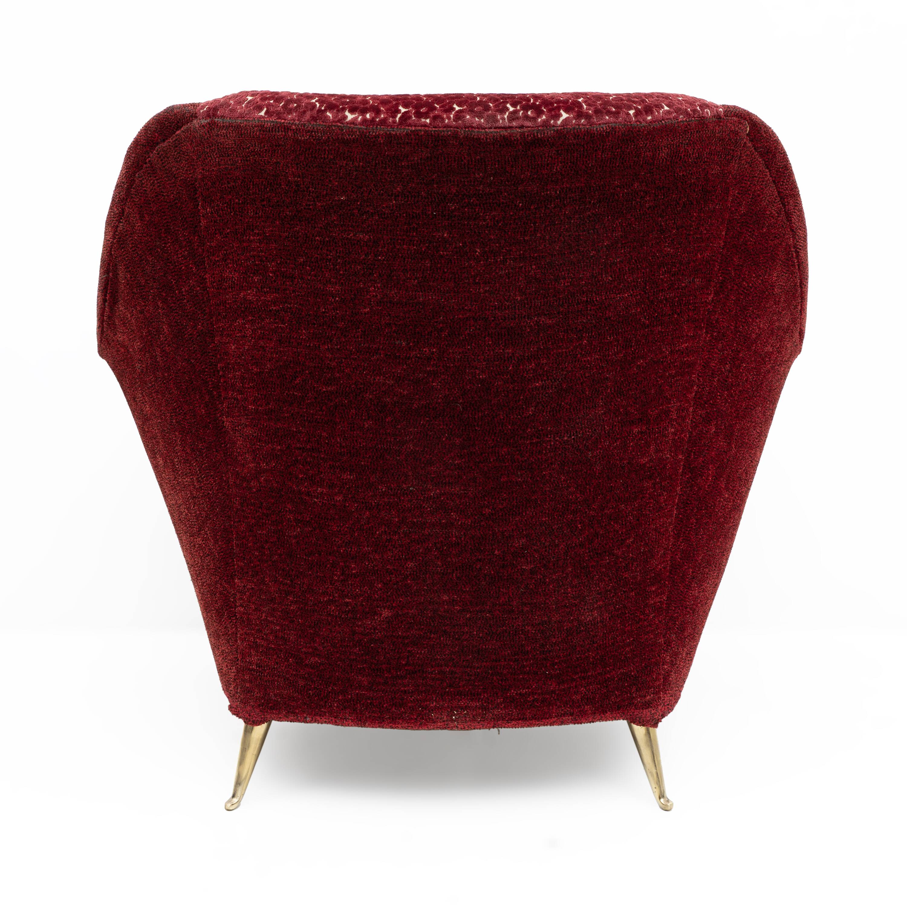 Pair of mid-century modern Italian armchairs for Ariberto Colombo