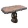 Hand-Carved Camphor Wood Organic Side Table – Sculptural Brutalist Design