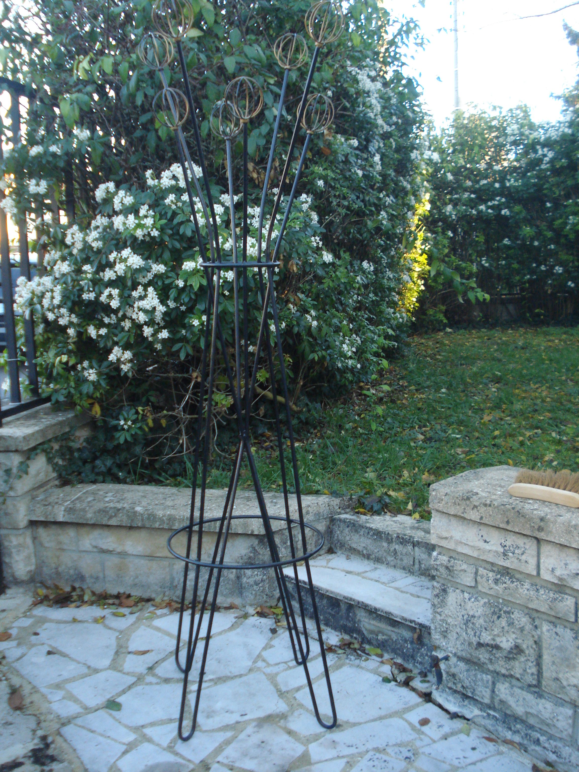 8-ball coat rack geo astrolabe Roger Feraud 1950